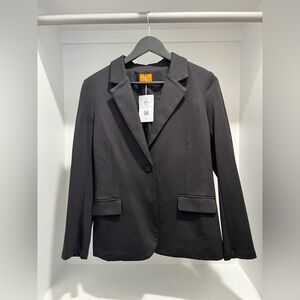 NEW Mary Crafts single button black blazer classic closet staple size 6